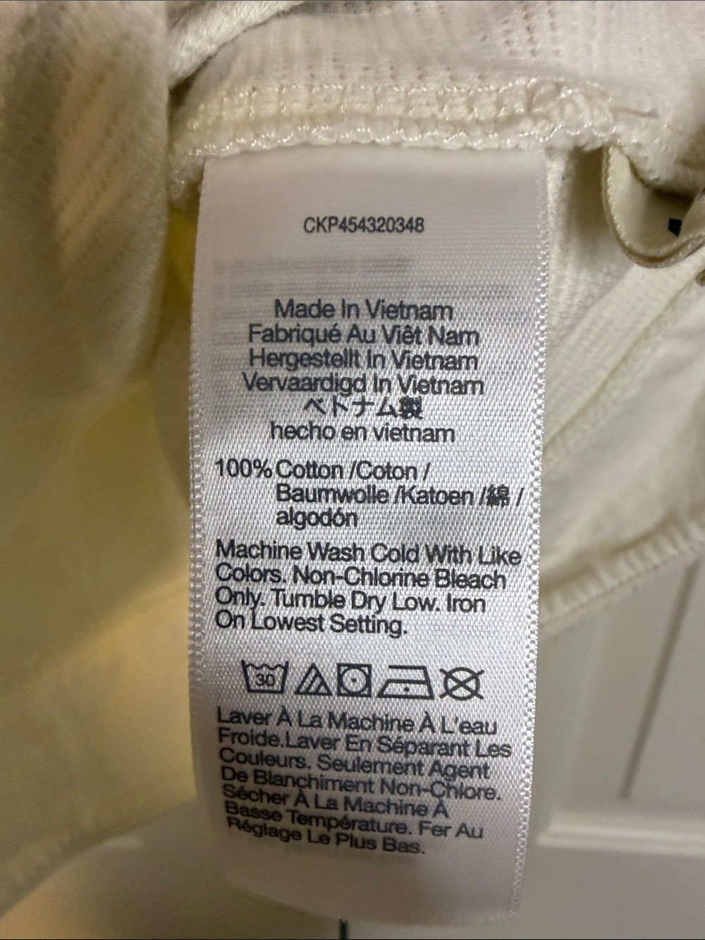 Madewell Cream Tie-Shoulder Textured Tank Top - Picture 3 of 5